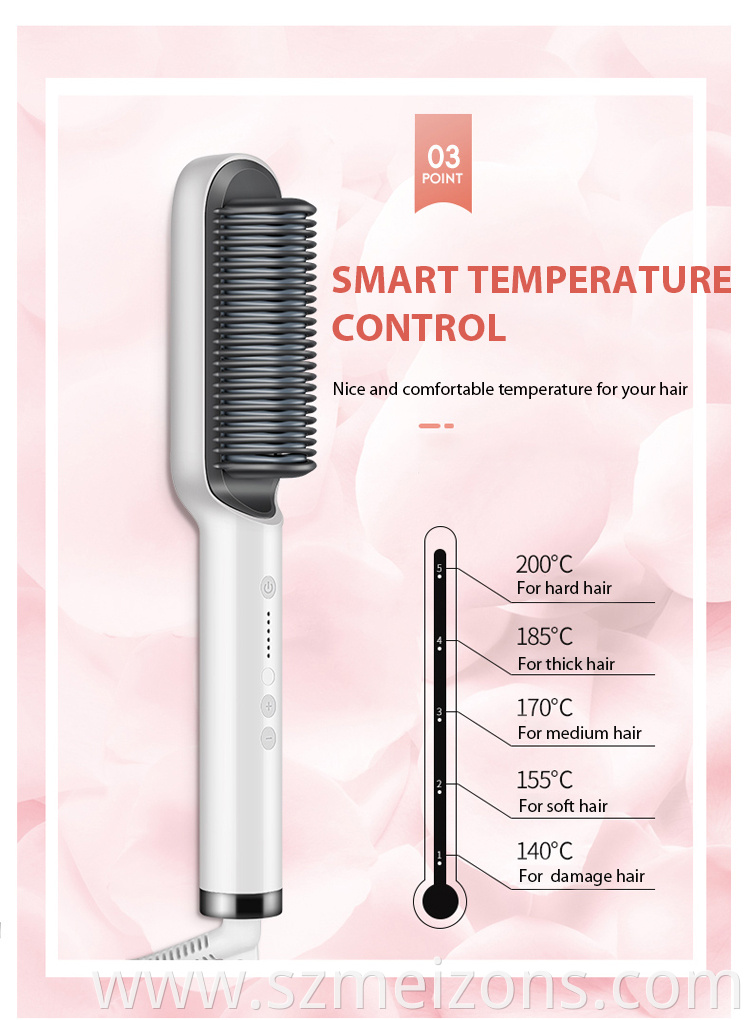 hair straightener brush jml